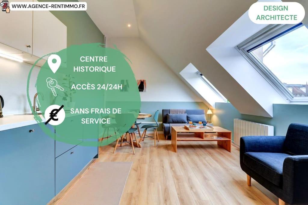 Le Contemporain I Centre Historique Darcy & Design Lejlighed Dijon Eksteriør billede